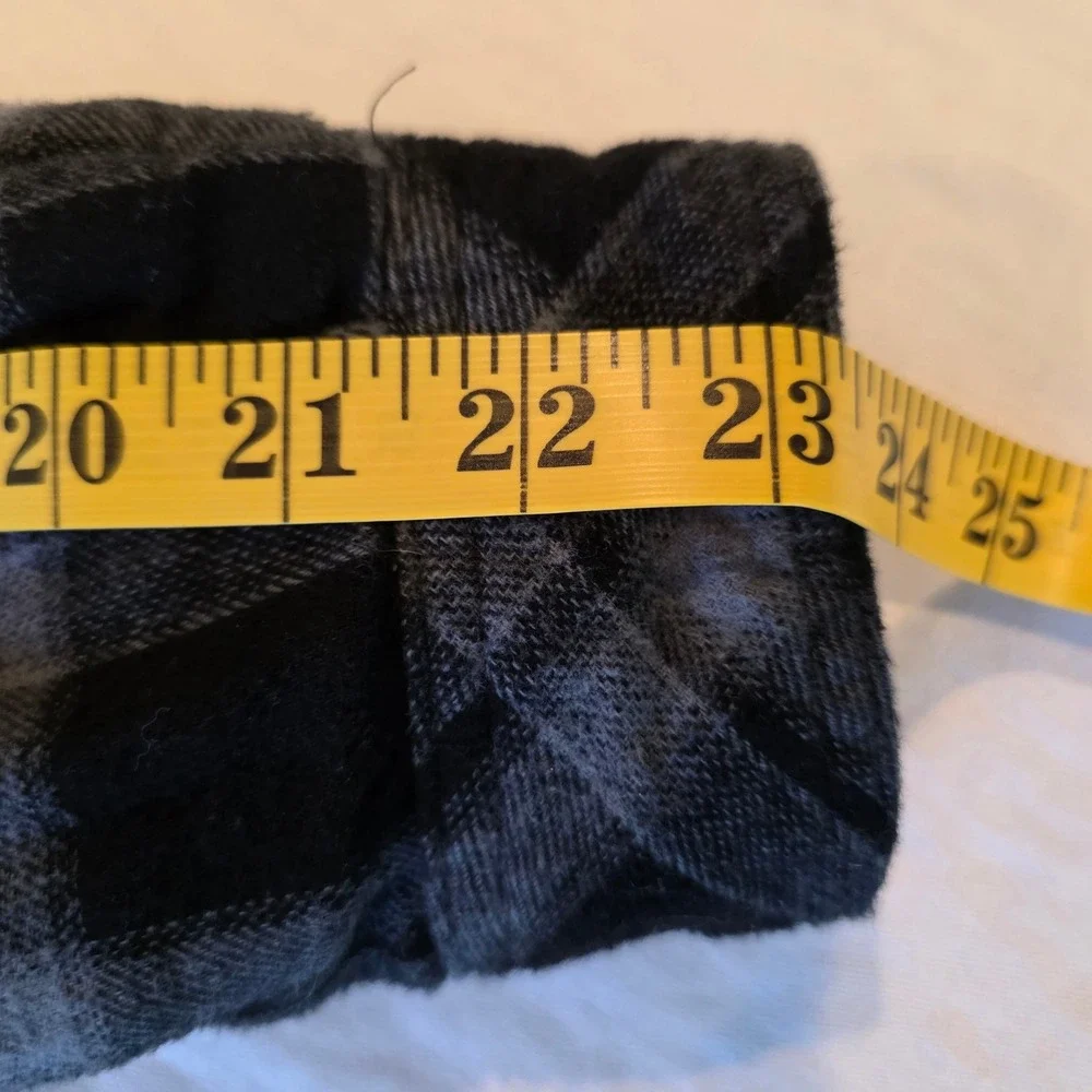Legendary Outfitters Mens Plaid Hooded Flannel Shirt Jacket Grey‎ Black Small